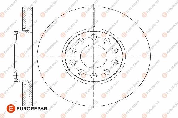 EUROREPAR 1642750180 - Тормозной диск abcparts.ee