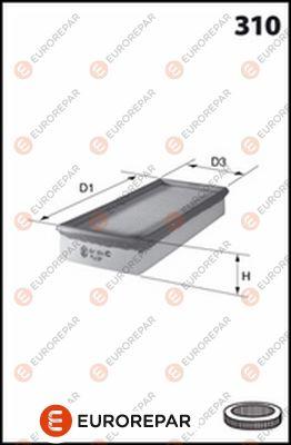 EUROREPAR 1667450080 - Воздушный фильтр двигателя abcparts.ee