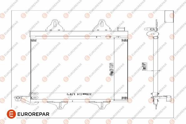 EUROREPAR 1609634780 - Конденсатор кондиционера abcparts.ee