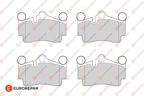 EUROREPAR 1686273680 - Тормозные колодки, дисковые, комплект abcparts.ee