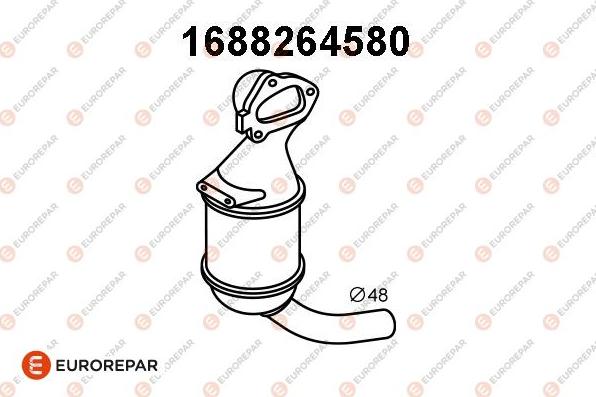 EUROREPAR 1688264580 - Катализатор abcparts.ee
