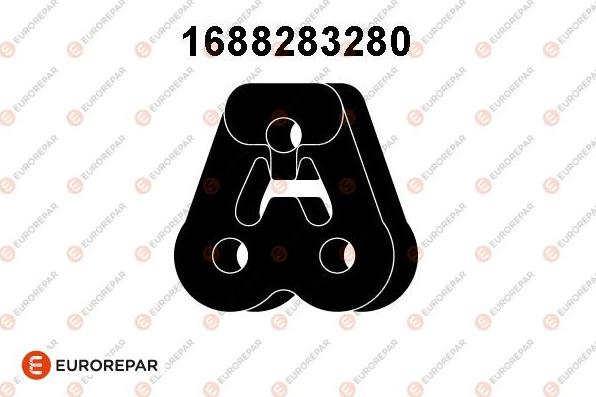 EUROREPAR 1688283280 - Кронштейн, втулка, система выпуска ОГ abcparts.ee