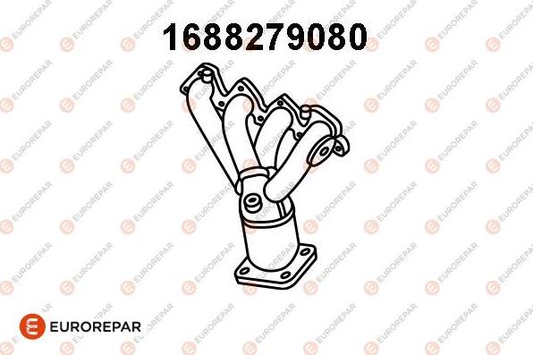 EUROREPAR 1688279080 - Катализатор коллектора abcparts.ee