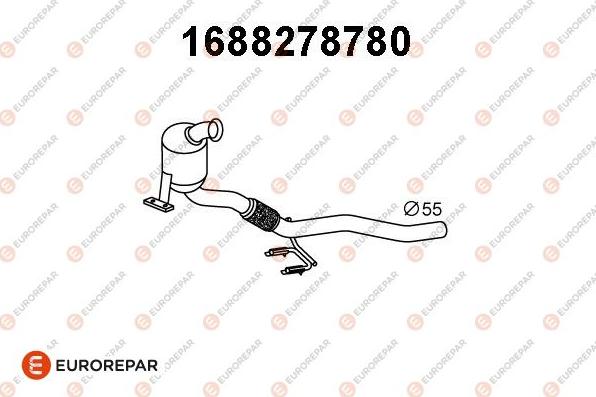 EUROREPAR 1688278780 - Катализатор abcparts.ee