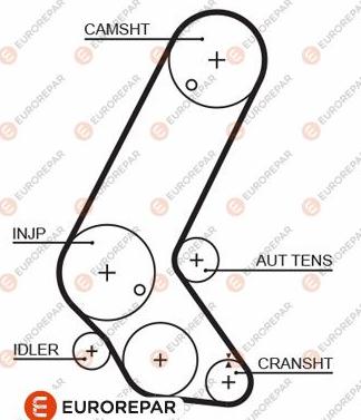 EUROREPAR 1633130880 - Зубчатый ремень ГРМ abcparts.ee
