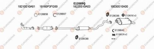 EUROREPAR 101135 - Система выпуска ОГ abcparts.ee