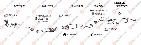 EUROREPAR EXH103195 - Система выпуска ОГ abcparts.ee