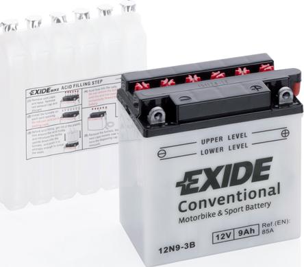 Exide 12N9-3B - Стартерная аккумуляторная батарея, АКБ abcparts.ee