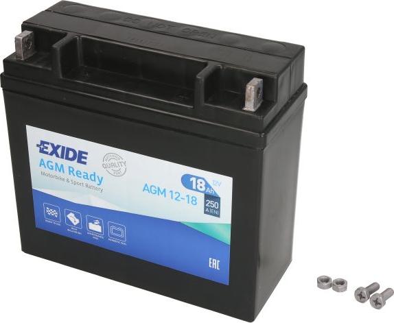 Exide AGM12-18 - Стартерная аккумуляторная батарея, АКБ abcparts.ee