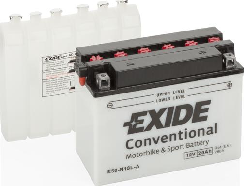 Exide E50-N18L-A - Стартерная аккумуляторная батарея, АКБ abcparts.ee