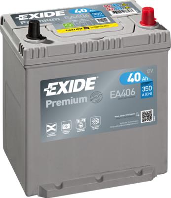 Exide EA406 - Стартерная аккумуляторная батарея, АКБ abcparts.ee