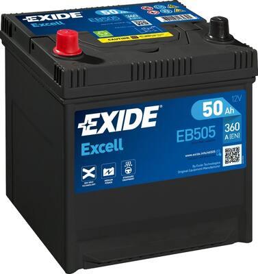 Exide EB505 - Стартерная аккумуляторная батарея, АКБ abcparts.ee