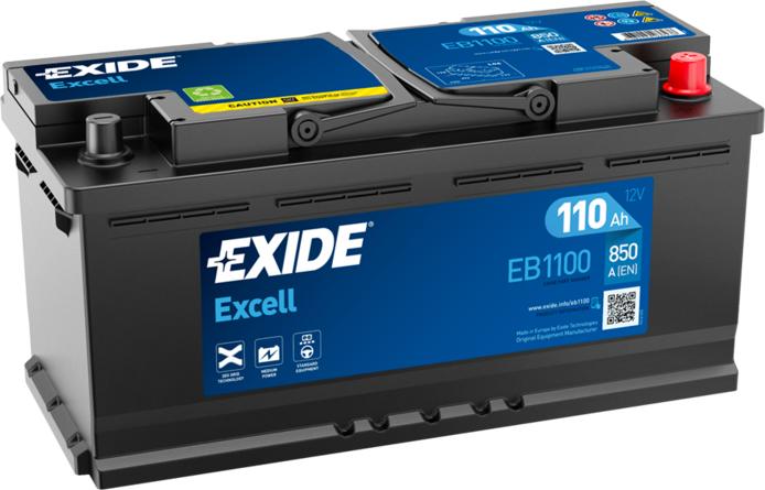 Exide EB1100 - Стартерная аккумуляторная батарея, АКБ abcparts.ee