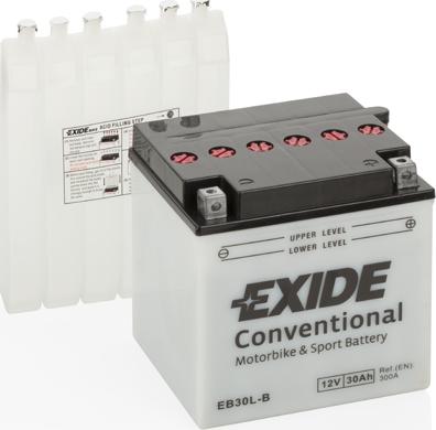 Exide EB30L-B - Стартерная аккумуляторная батарея, АКБ abcparts.ee