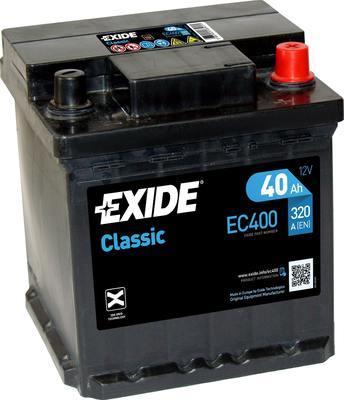 Exide EC400 - Стартерная аккумуляторная батарея, АКБ abcparts.ee