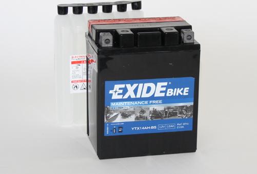 Exide ETX14AH-BS - Стартерная аккумуляторная батарея, АКБ abcparts.ee