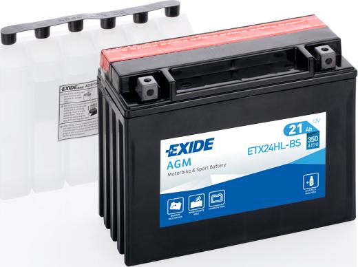 Exide ETX24HL-BS - Стартерная аккумуляторная батарея, АКБ abcparts.ee