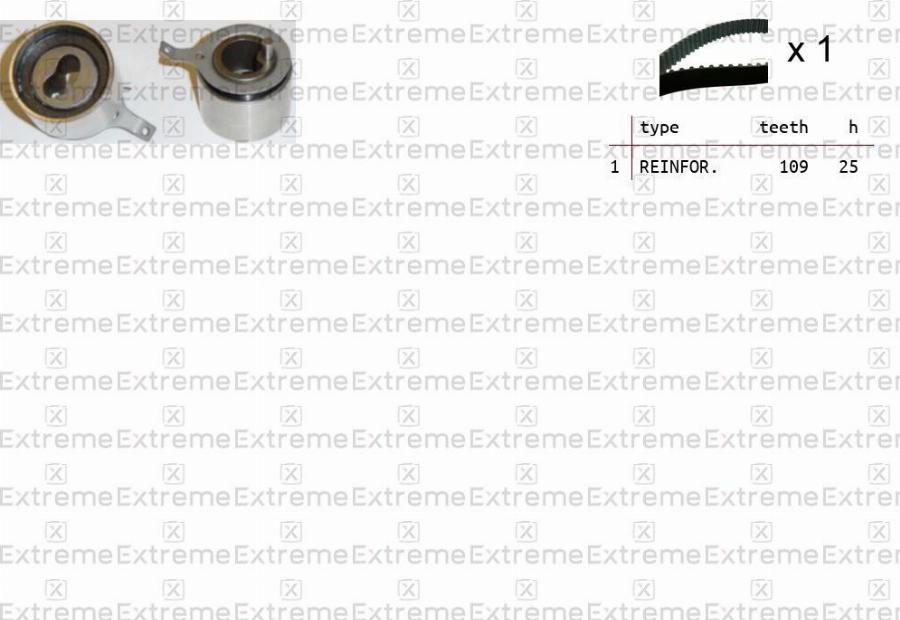 EXTREME 99990076 - Комплект зубчатого ремня ГРМ abcparts.ee