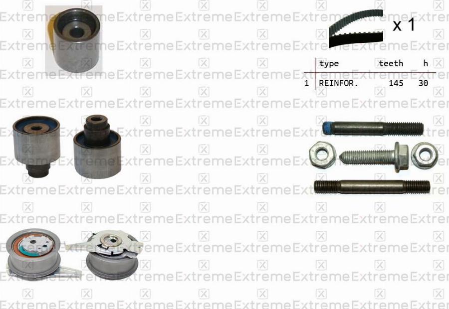 EXTREME 99990104 - Комплект зубчатого ремня ГРМ abcparts.ee