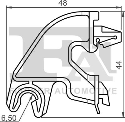 FA1 12-40026.10 - Зажим, клипса, молдинг abcparts.ee