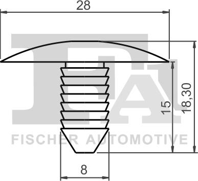FA1 12-10005.10 - Зажим, клипса, молдинг abcparts.ee