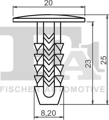FA1 33-10016.10 - Зажим, клипса, молдинг abcparts.ee