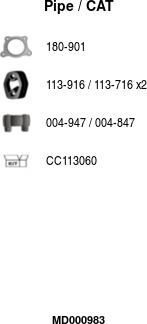 FA1 MD000983 - Катализатор abcparts.ee