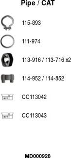 FA1 MD000928 - Катализатор abcparts.ee