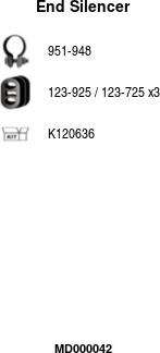 FA1 MD000042 - Глушитель выхлопных газов, конечный abcparts.ee