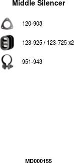 FA1 MD000155 - Средний глушитель выхлопных газов abcparts.ee