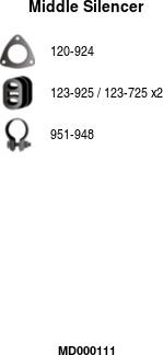 FA1 MD000111 - Средний глушитель выхлопных газов abcparts.ee