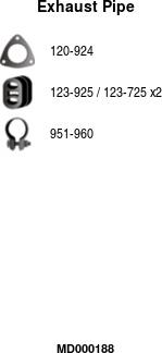 FA1 MD000188 - Труба выхлопного газа abcparts.ee