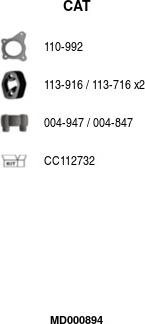 FA1 MD000894 - Катализатор abcparts.ee