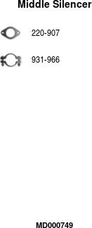 FA1 MD000749 - Средний глушитель выхлопных газов abcparts.ee