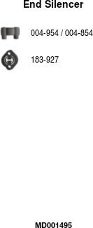 FA1 MD001495 - Глушитель выхлопных газов, конечный abcparts.ee