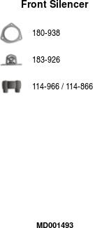 FA1 MD001493 - Предглушитель выхлопных газов abcparts.ee