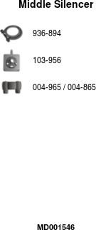 FA1 MD001546 - Средний глушитель выхлопных газов abcparts.ee