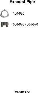 FA1 MD001172 - Труба выхлопного газа abcparts.ee