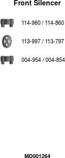 FA1 MD001264 - Предглушитель выхлопных газов abcparts.ee