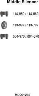 FA1 MD001262 - Средний глушитель выхлопных газов abcparts.ee