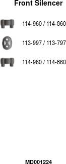 FA1 MD001224 - Предглушитель выхлопных газов abcparts.ee