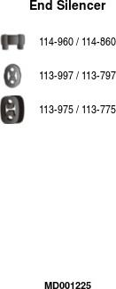 FA1 MD001225 - Глушитель выхлопных газов, конечный abcparts.ee