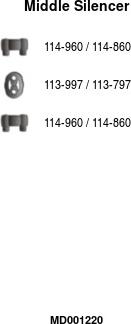 FA1 MD001220 - Средний глушитель выхлопных газов abcparts.ee