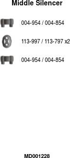 FA1 MD001228 - Средний глушитель выхлопных газов abcparts.ee