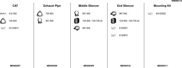 FA1 WN000172 - Система выпуска ОГ abcparts.ee