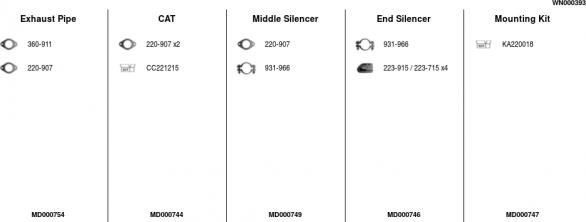 FA1 WN000393 - Система выпуска ОГ abcparts.ee