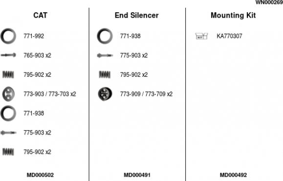 FA1 WN000269 - Система выпуска ОГ abcparts.ee