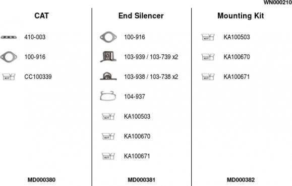 FA1 WN000210 - Система выпуска ОГ abcparts.ee