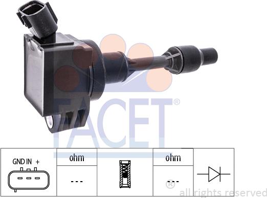 FACET 9.6534 - Катушка зажигания abcparts.ee