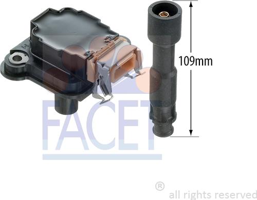 FACET 9.6254 - Катушка зажигания abcparts.ee